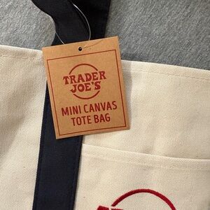 Trader Joe’s mini canvas tote bag